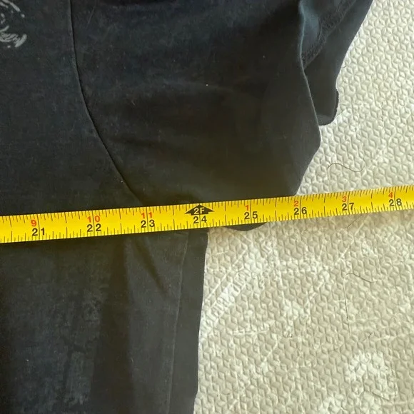 Mens Black Ace Skull Raw Blue Graphic T Shirt Lord Raiser Rhinestone Embellished - Picture 5 of 6